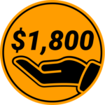Raised $1,800