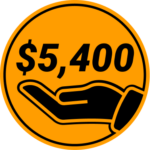 Raised $5,400